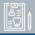 icon of a clipboard and a pencil to show that we give away appreciation prizes at this Johns Creek Orthodontist office