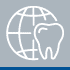 icon of a tooth a globe